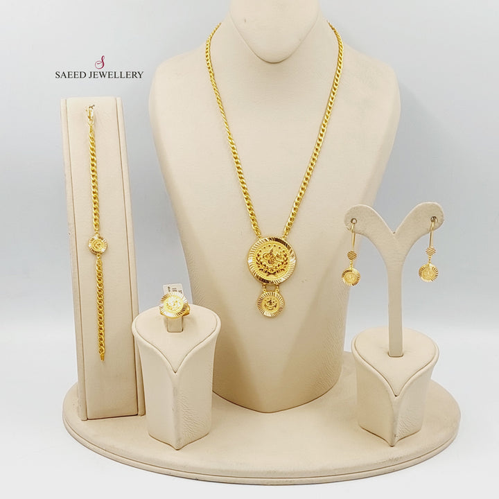 21K Gold Rashadi Set by Saeed Jewelry - Image 1