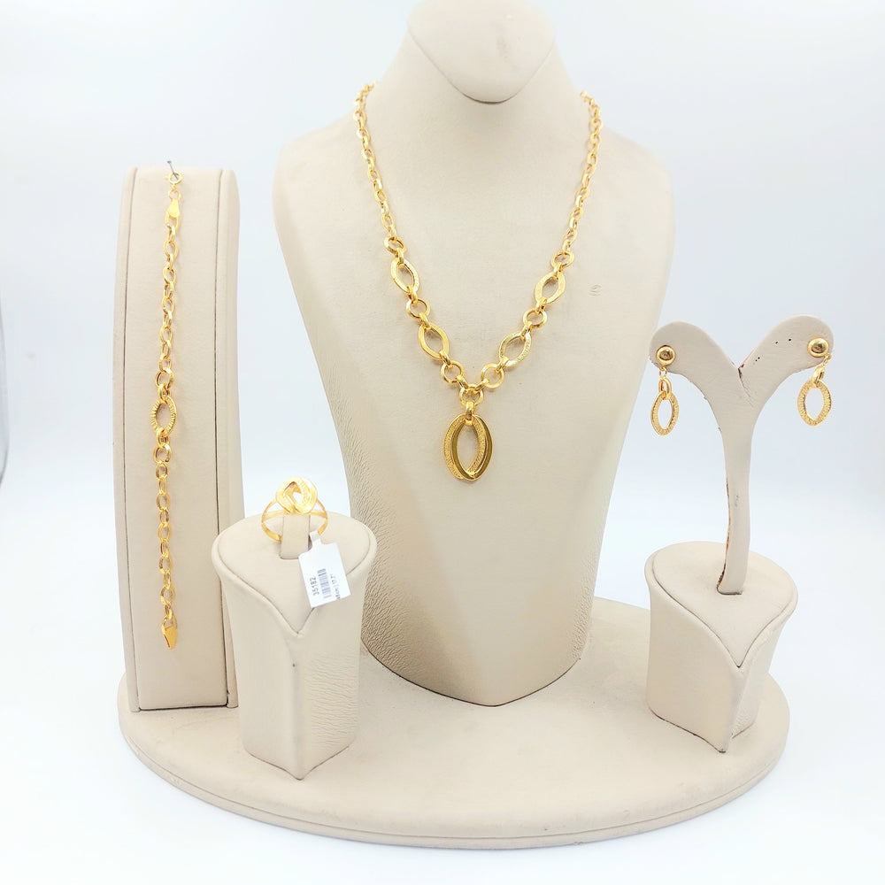 21K طقم تافت-مجوهرات الشيخ سعيد-Saeed Jewelry 