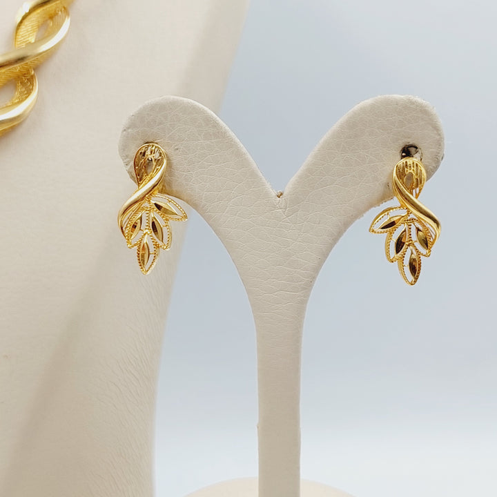 21K Gold Deluxe Leaf Set by Saeed Jewelry - Image 2