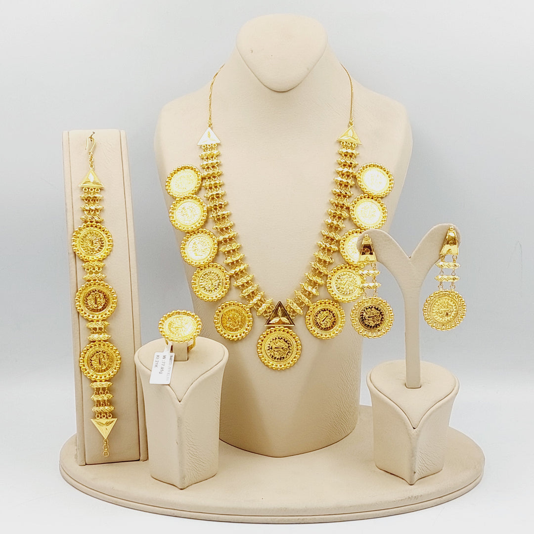 21K Gold Deluxe Rashadi Set by Saeed Jewelry - Image 4