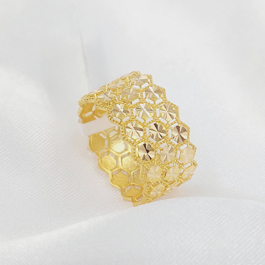 21K ذبلة خلية النحل-مجوهرات الشيخ سعيد-Saeed Jewelry 