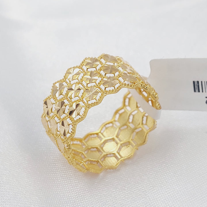 21K ذبلة خلية النحل-مجوهرات الشيخ سعيد-Saeed Jewelry 