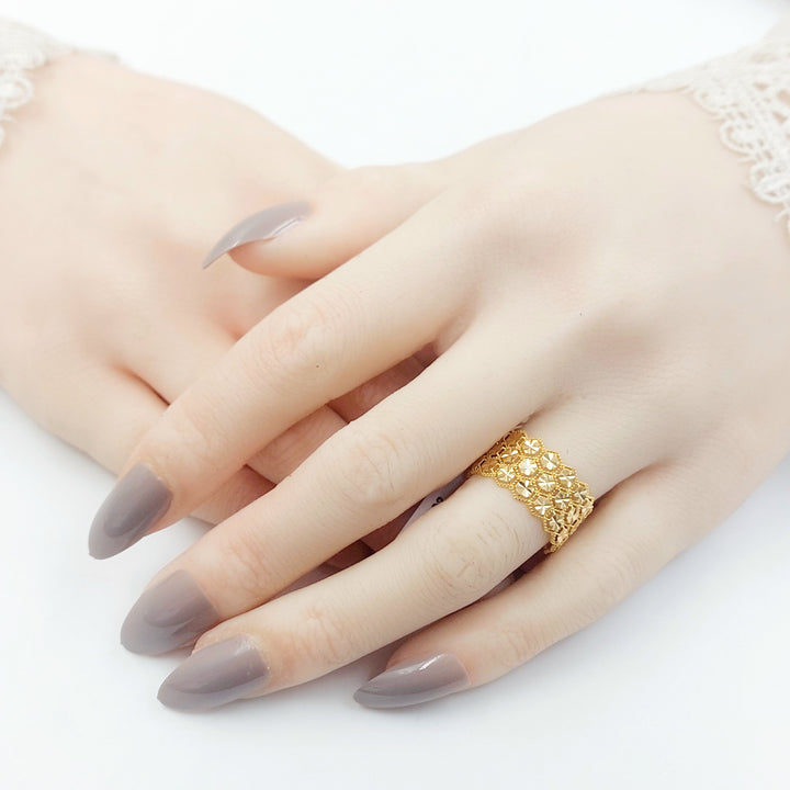 21K ذبلة خلية النحل-مجوهرات الشيخ سعيد-Saeed Jewelry 