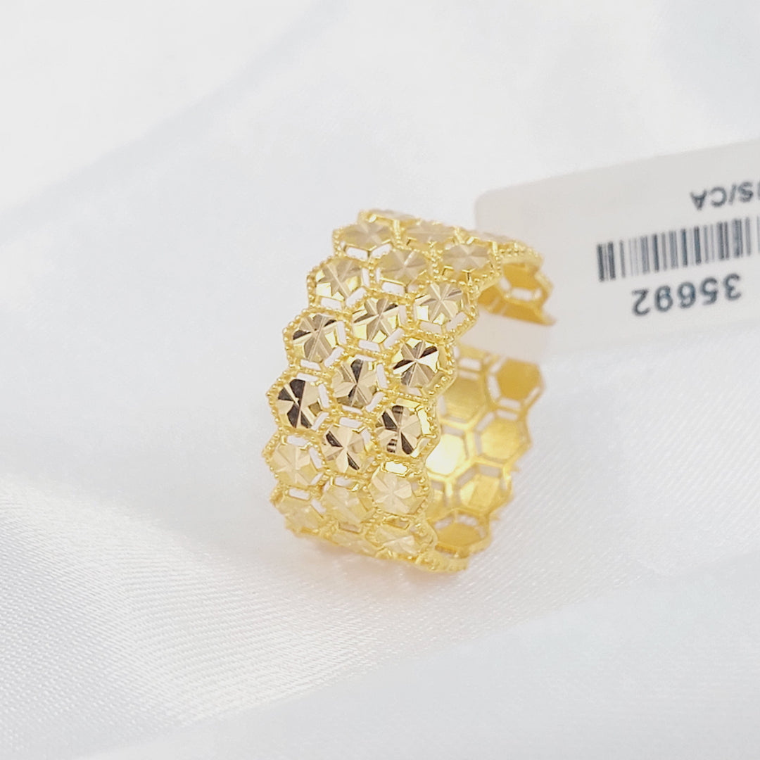 21K ذبلة خلية النحل-مجوهرات الشيخ سعيد-Saeed Jewelry 