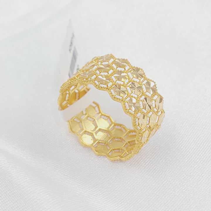 21K ذبلة خلية النحل-مجوهرات الشيخ سعيد-Saeed Jewelry 