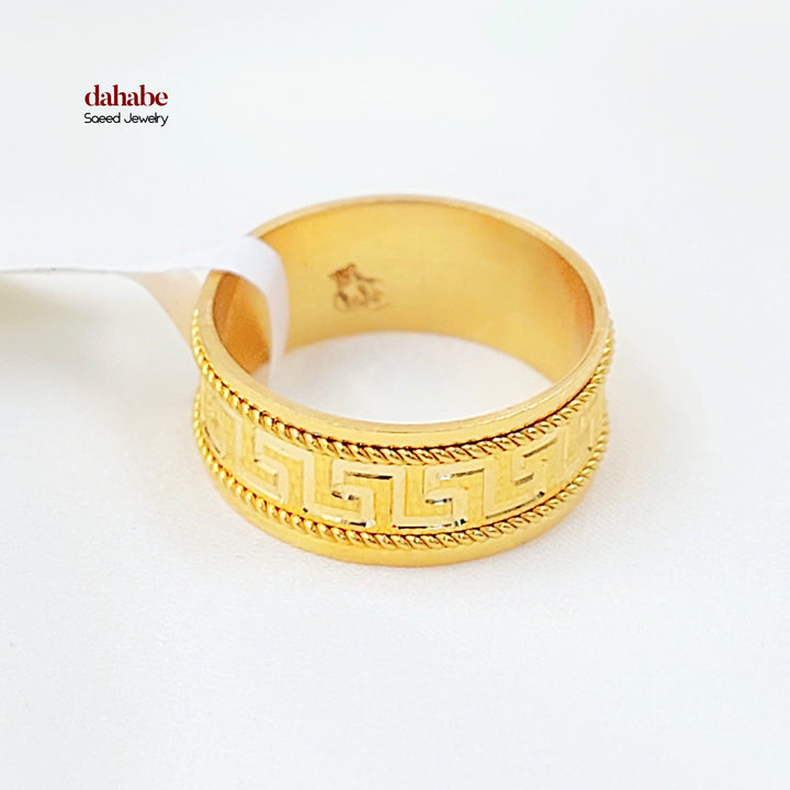 CNC Virna Wedding Ring Made of 21K Gold by Saeed Jewelry 