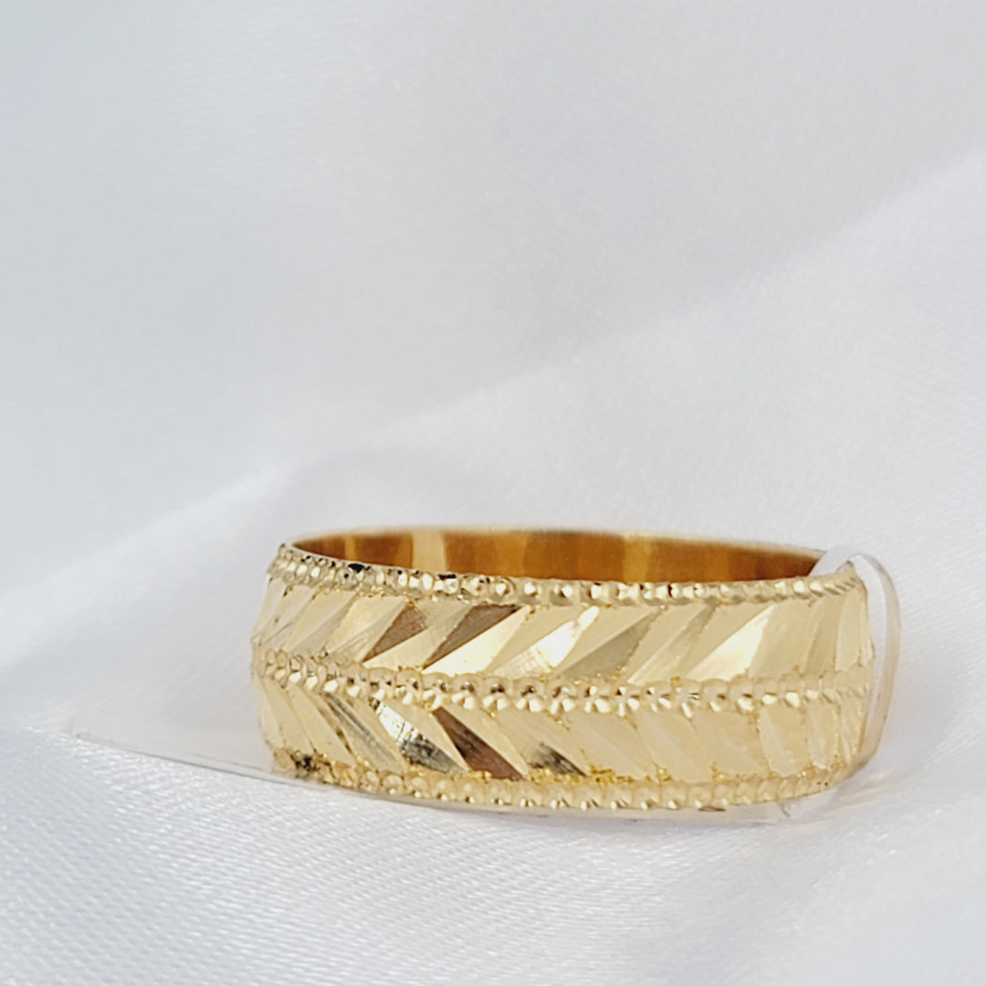 21K ذبلة سي ان سي ورق الشجر-مجوهرات الشيخ سعيد-Saeed Jewelry 