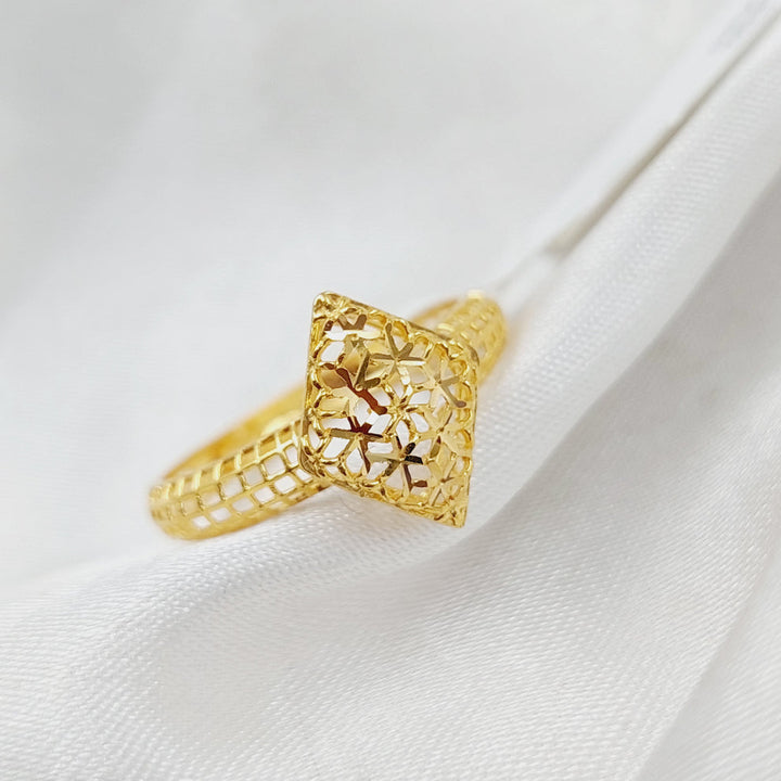 21K Gold light Ring by Saeed Jewelry - Image 4