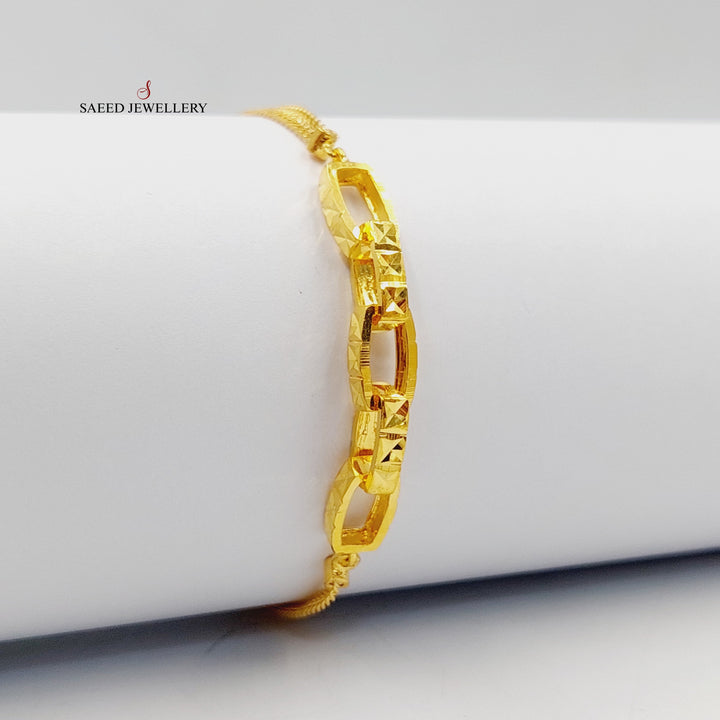 21K اسوارة بيبر كليب-مجوهرات الشيخ سعيد-Saeed Jewelry 
