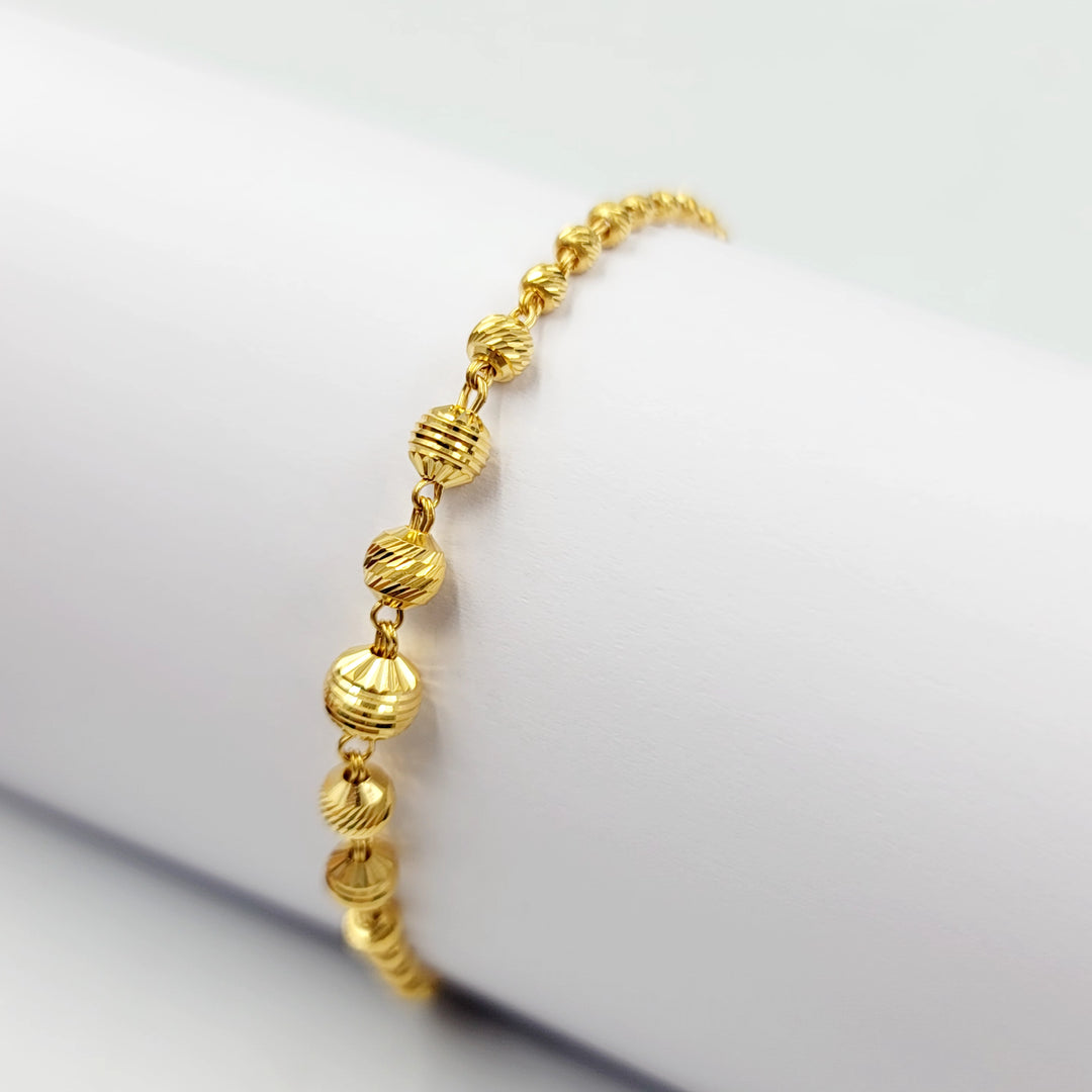 Balls Bracelet Made of 21K Gold by Saeed Jewelry 