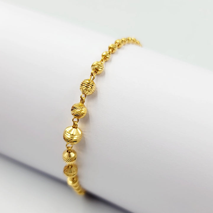 Balls Bracelet Made of 21K Gold by Saeed Jewelry 