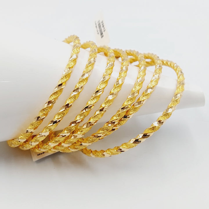 21K سحبة جدل مفرغ-مجوهرات الشيخ سعيد-Saeed Jewelry 