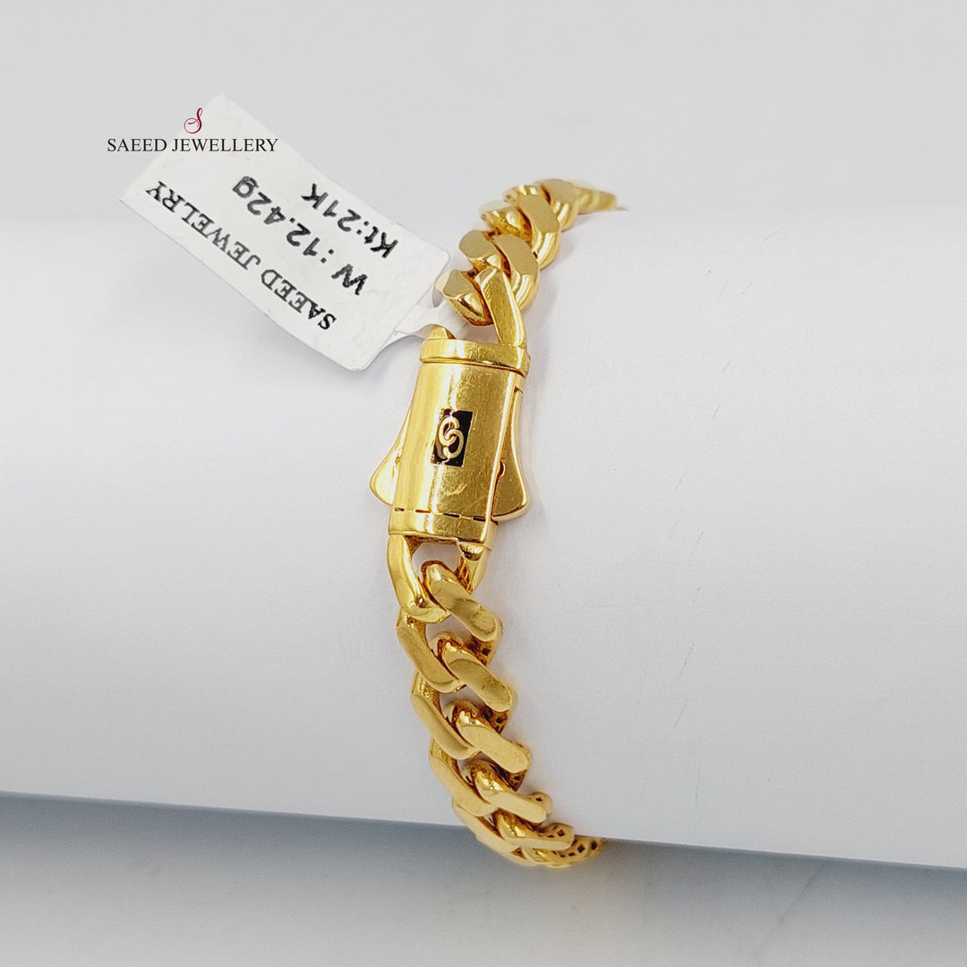 21K اسوارة جنزير اكسترا-مجوهرات الشيخ سعيد-Saeed Jewelry 