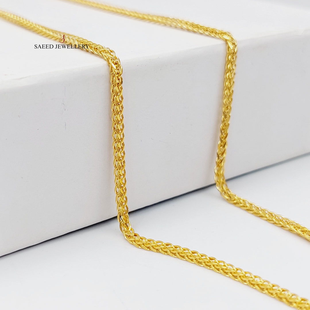 (2mm) Franco Chain 60cm Made Of 21K Yellow Gold by Saeed Jewelry-28598