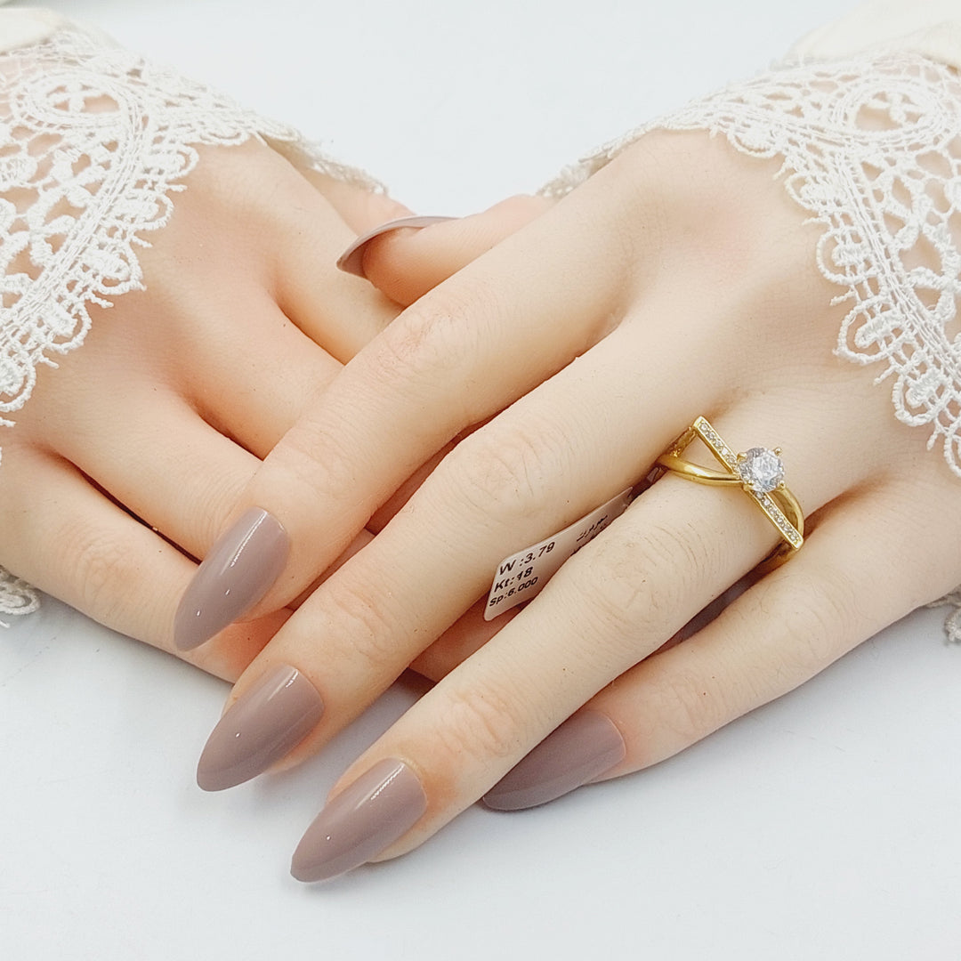 18K ذبلة تونز مرصع-مجوهرات الشيخ سعيد-Saeed Jewelry 