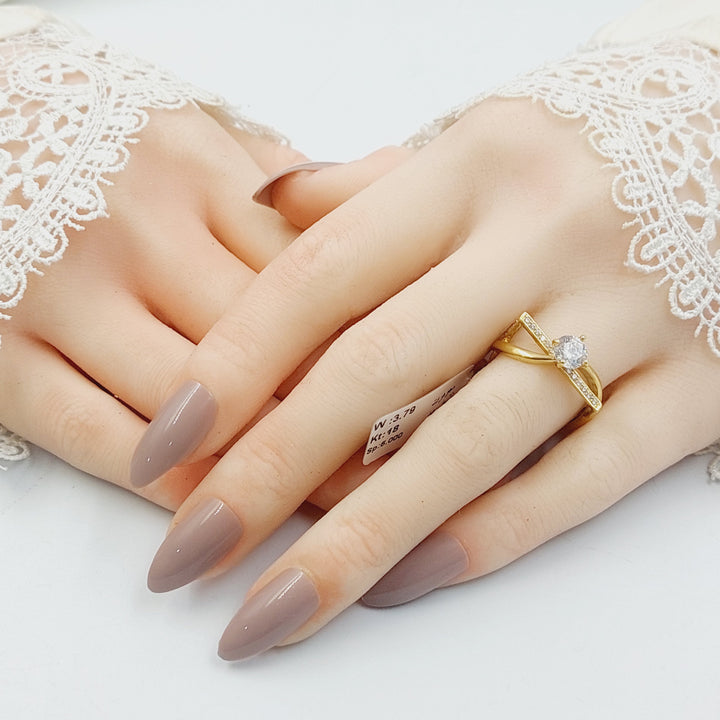 18K ذبلة تونز مرصع-مجوهرات الشيخ سعيد-Saeed Jewelry 
