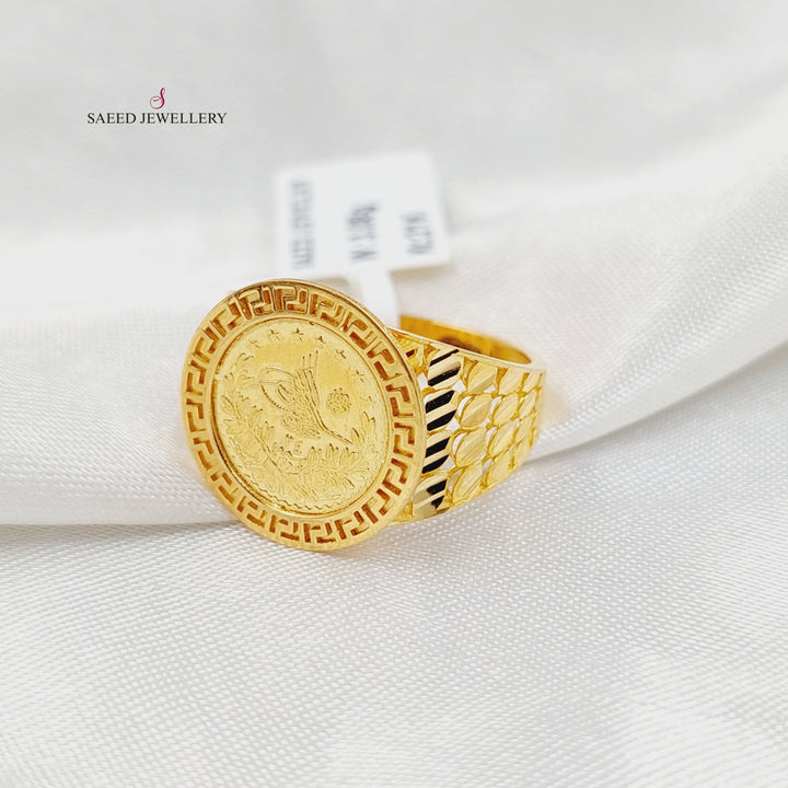 21K Gold Rashadi Ring by Saeed Jewelry - Image 2