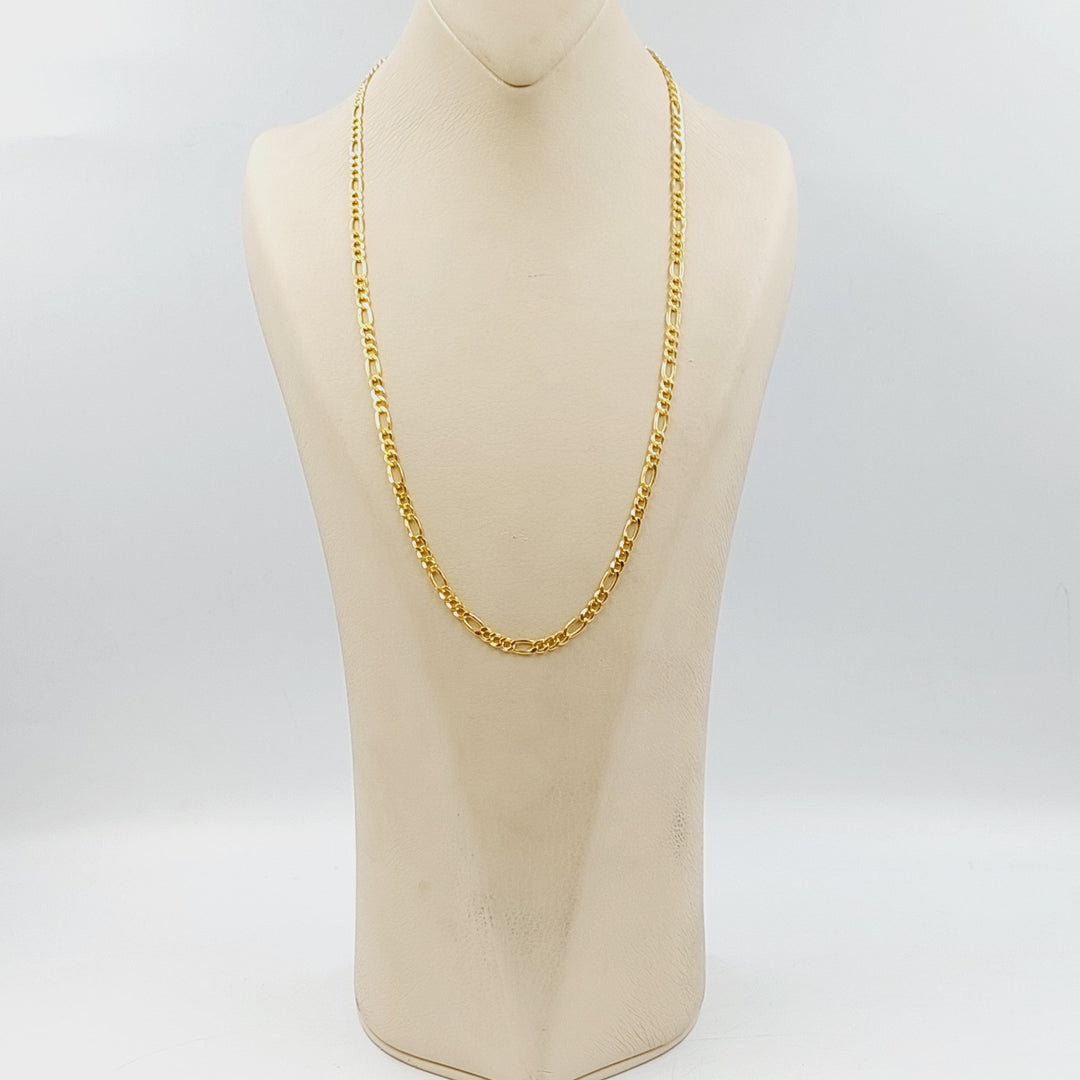 21K سنسال فيجارو 4mm-مجوهرات الشيخ سعيد-Saeed Jewelry 