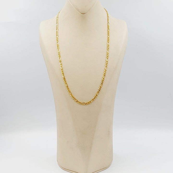 21K سنسال فيجارو 4mm-مجوهرات الشيخ سعيد-Saeed Jewelry 