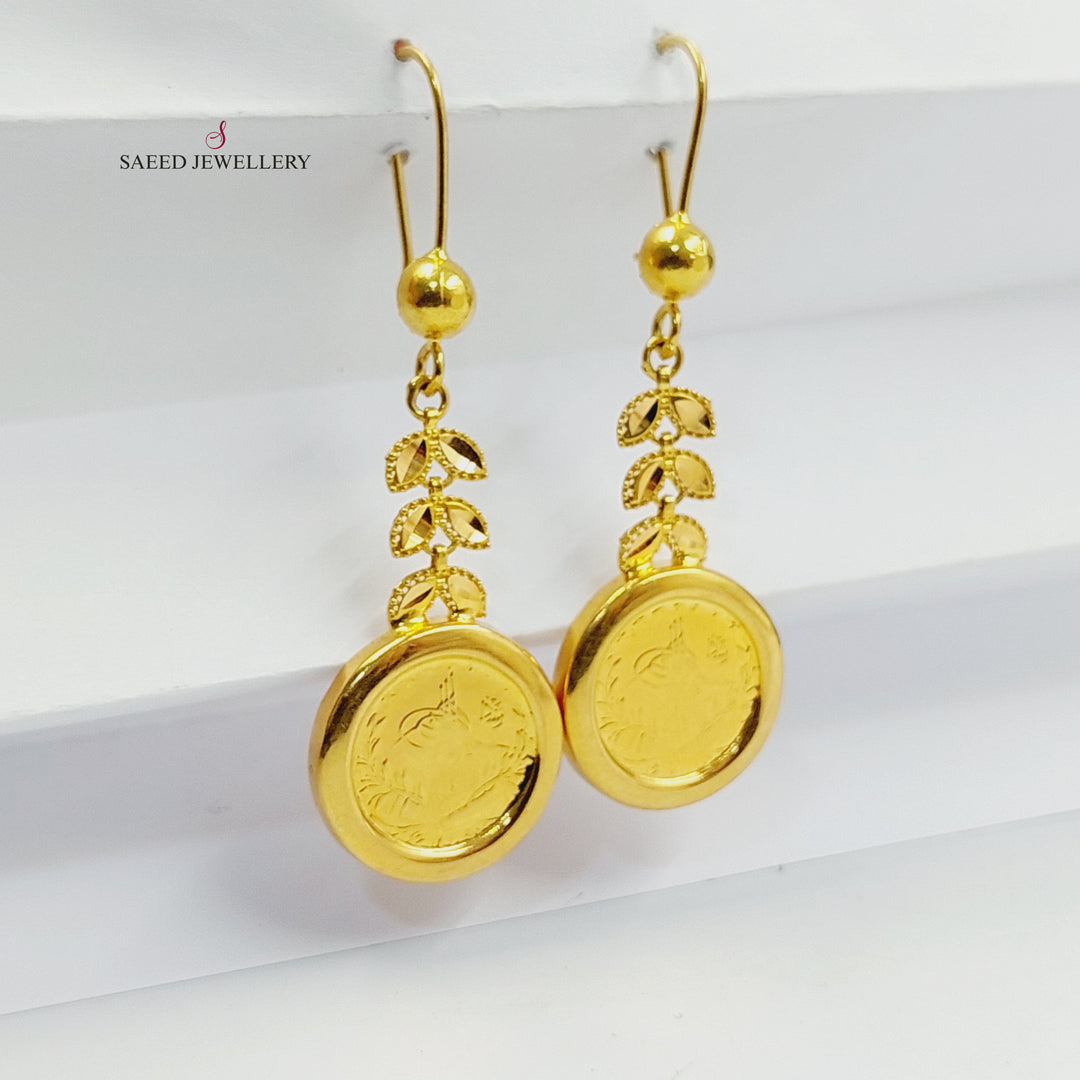 21K Gold Rashadi Earrings by Saeed Jewelry - Image 5