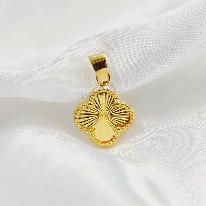 Clover Pendant Made of 18K Gold by Saeed Jewelry 