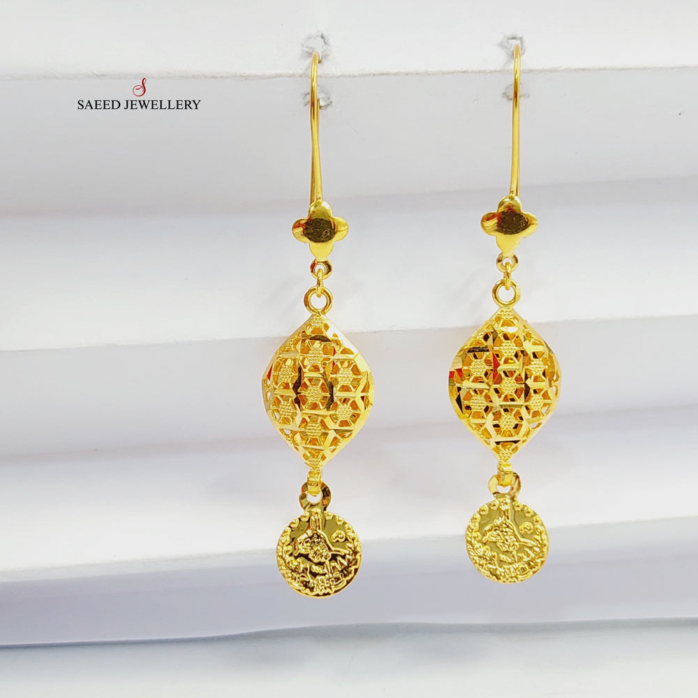 21K حلق تركي اكسترا-مجوهرات الشيخ سعيد-Saeed Jewelry 