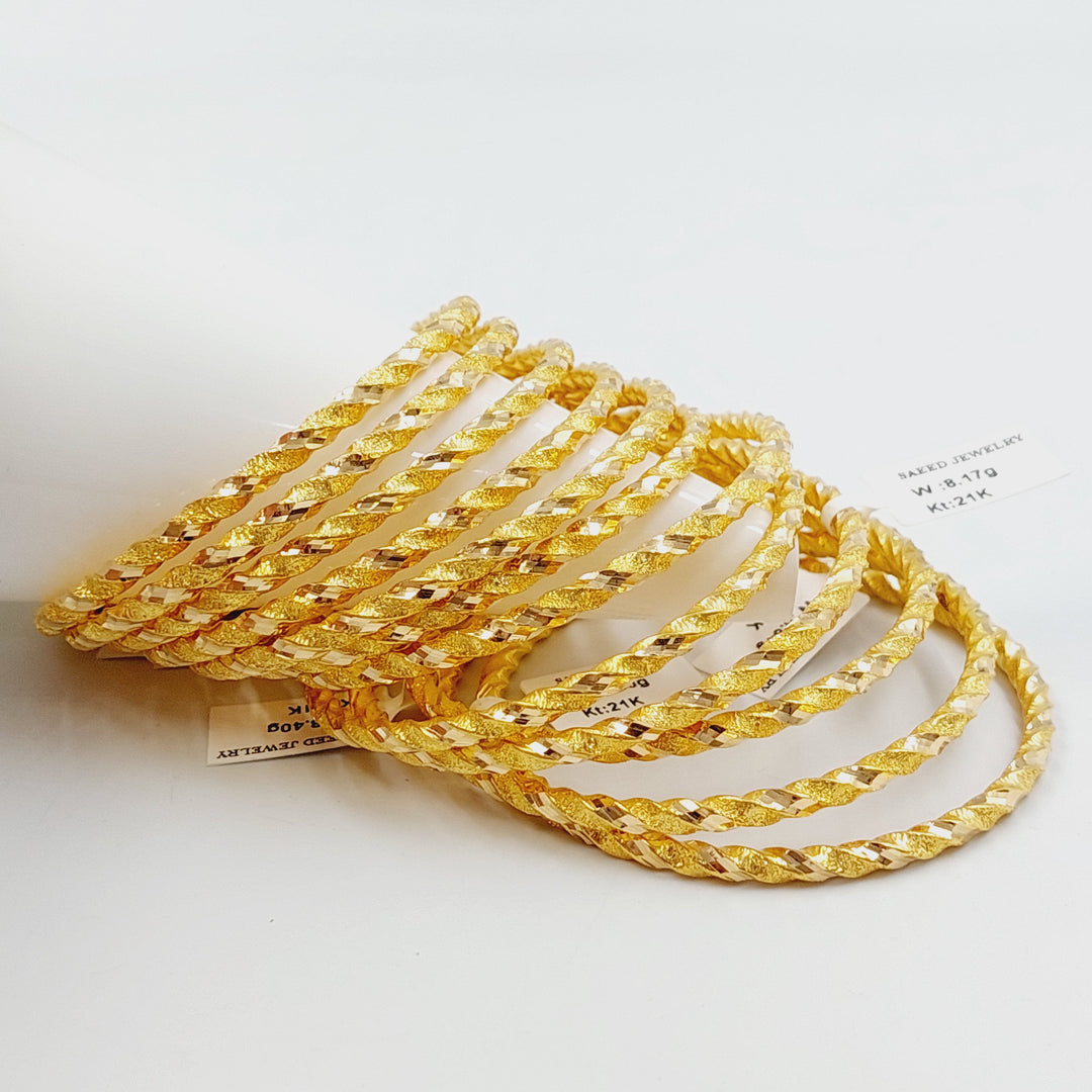 21K سحبة جدل مفرغ-مجوهرات الشيخ سعيد-Saeed Jewelry 