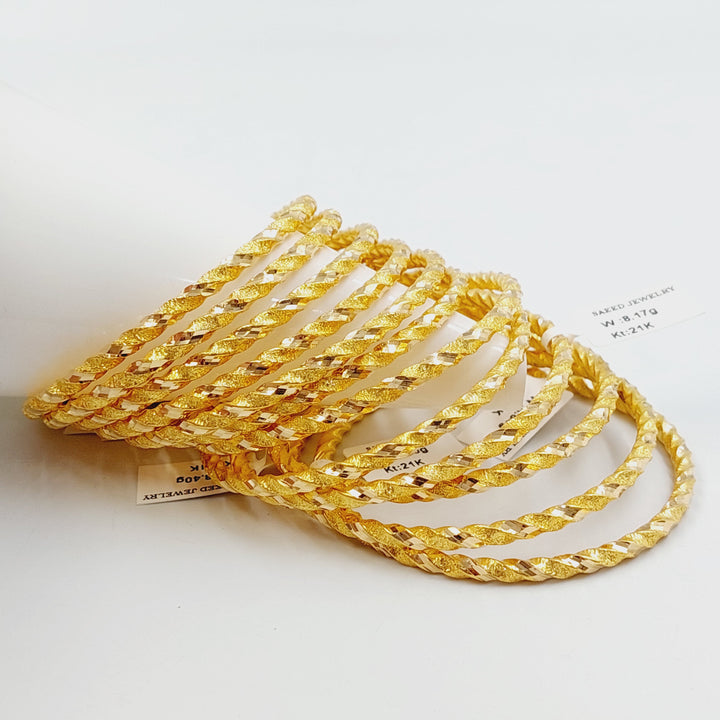 21K سحبة جدل مفرغ-مجوهرات الشيخ سعيد-Saeed Jewelry 