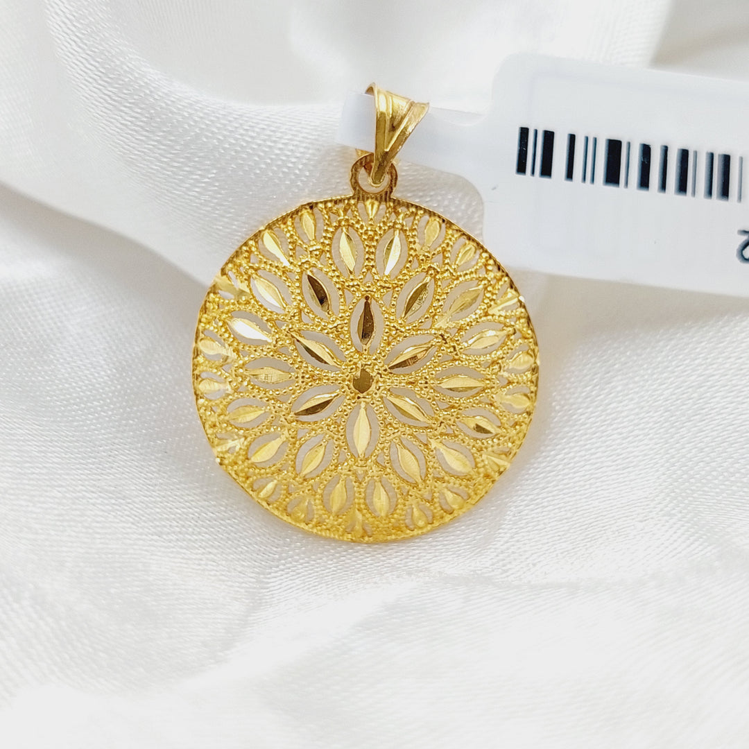 21K Gold Spike Pendant by Saeed Jewelry - Image 9