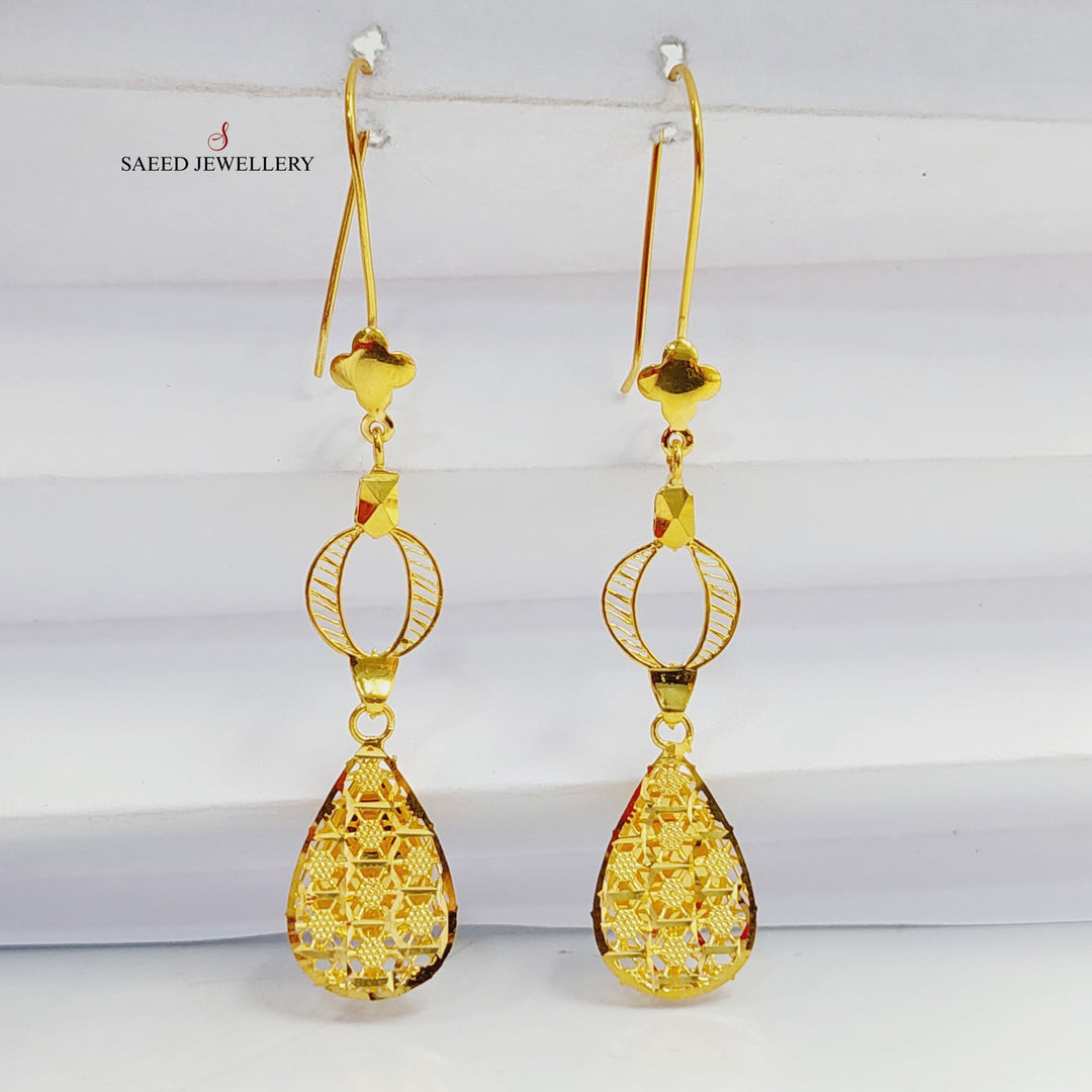 21K حلق تركي اكسترا-مجوهرات الشيخ سعيد-Saeed Jewelry 