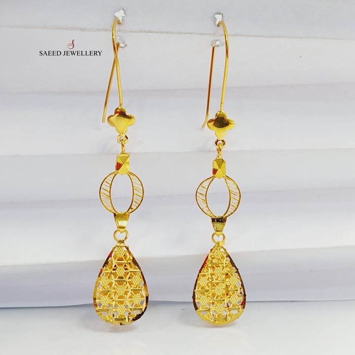 21K حلق تركي اكسترا-مجوهرات الشيخ سعيد-Saeed Jewelry 