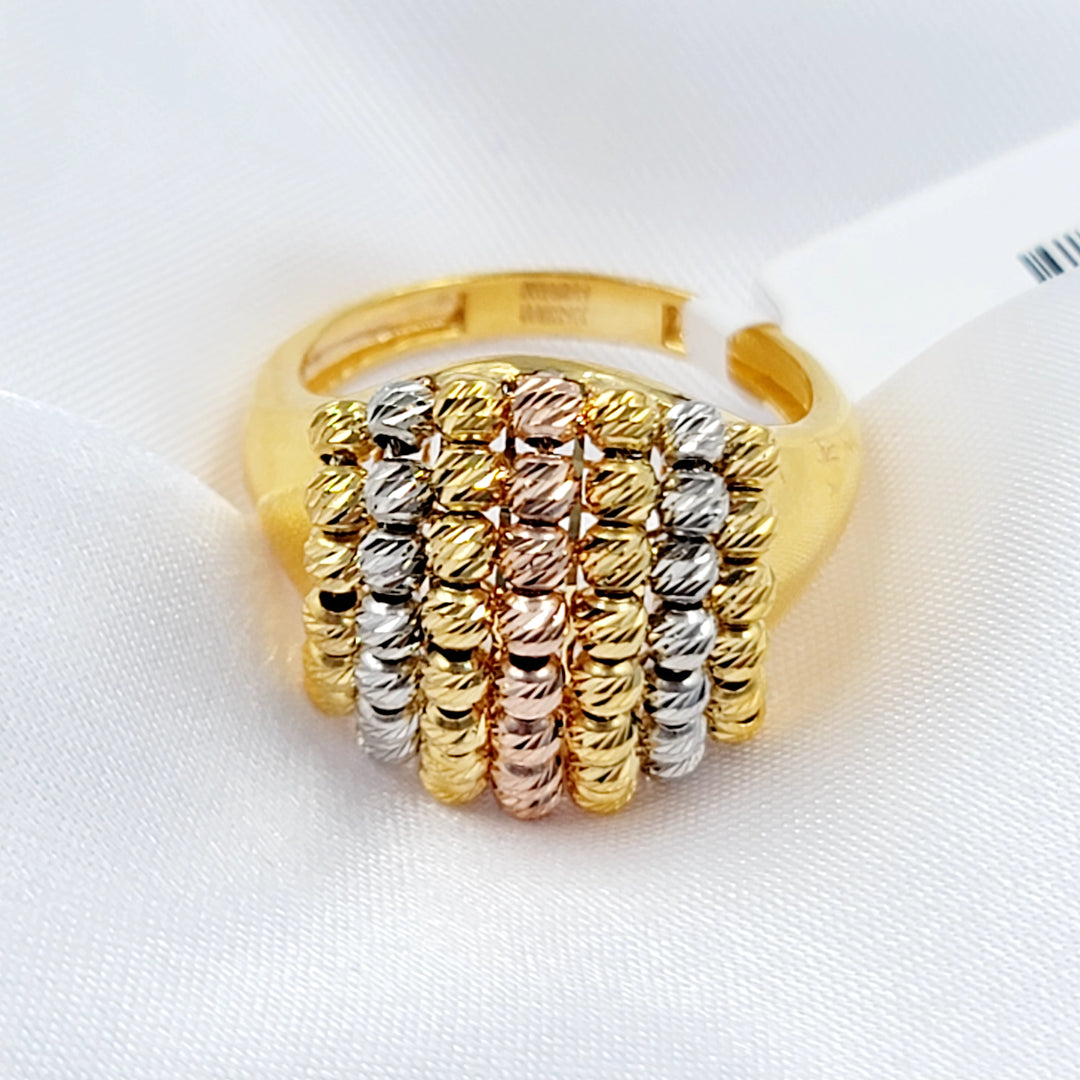 Balls Ring Made of 21K Gold by Saeed Jewelry 