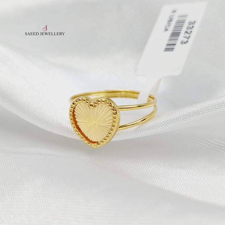 18K Gold Heart Ring by Saeed Jewelry - Image 2