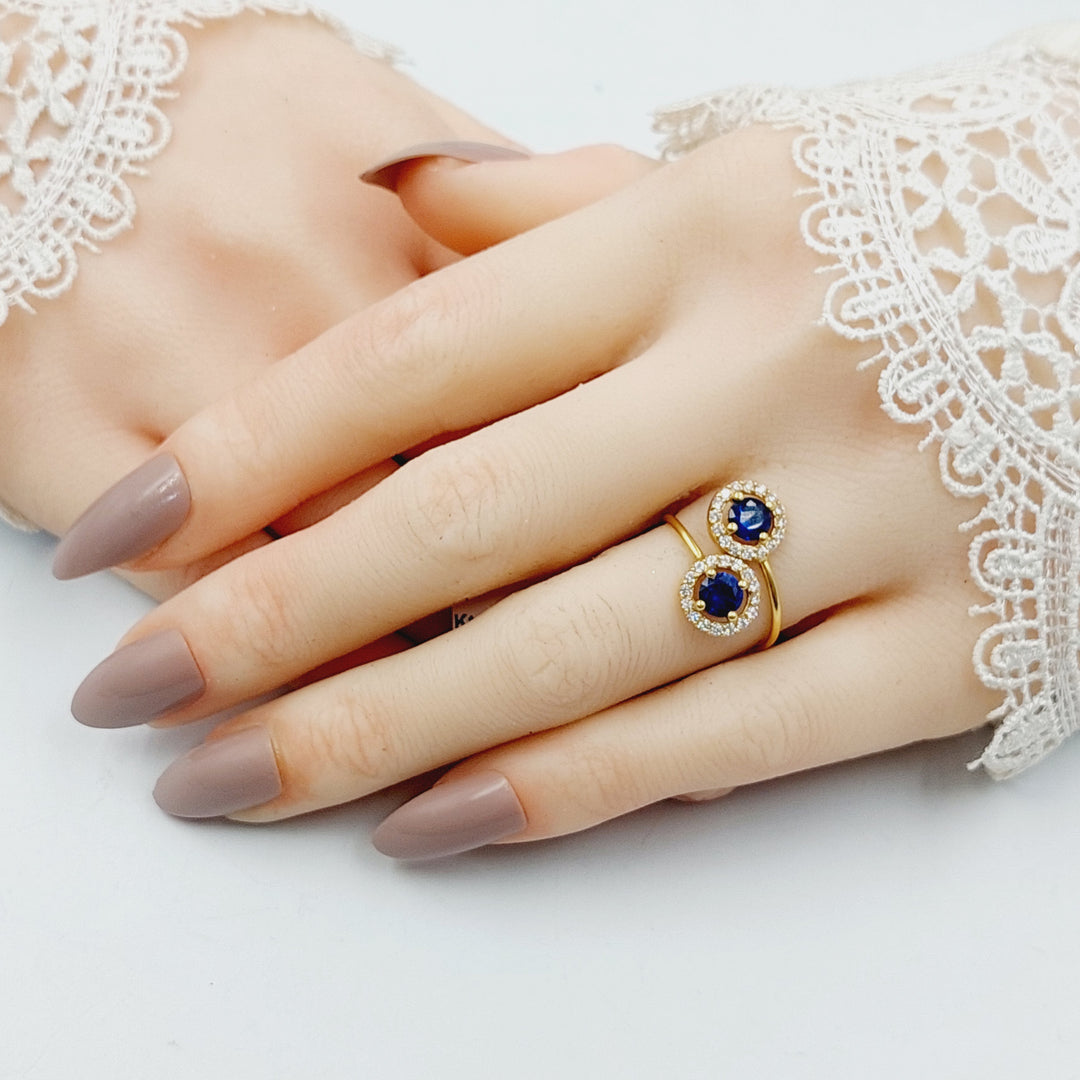 18K خاتم اكسترا-Saeed Jewelry-Saeed Jewelry 