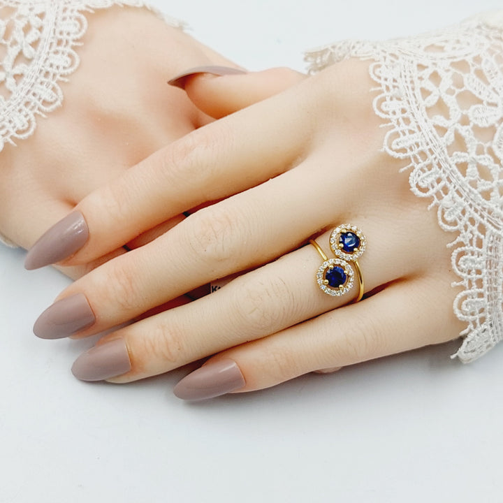 18K خاتم اكسترا-Saeed Jewelry-Saeed Jewelry 