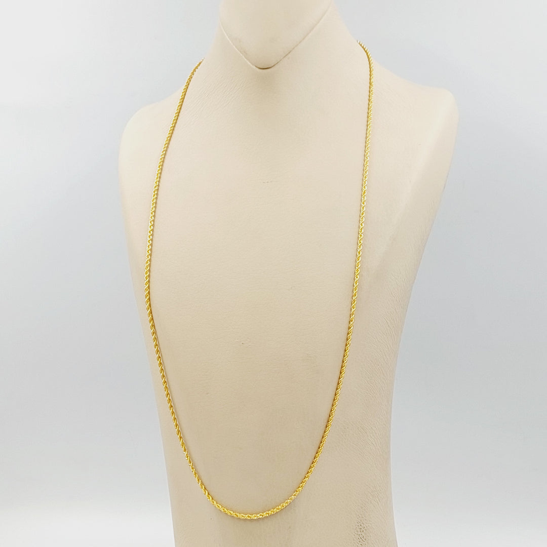 21K سنسال جدل 1.5mm-مجوهرات الشيخ سعيد-Saeed Jewelry 