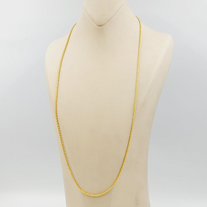 21K سنسال جدل 1.5mm-مجوهرات الشيخ سعيد-Saeed Jewelry 