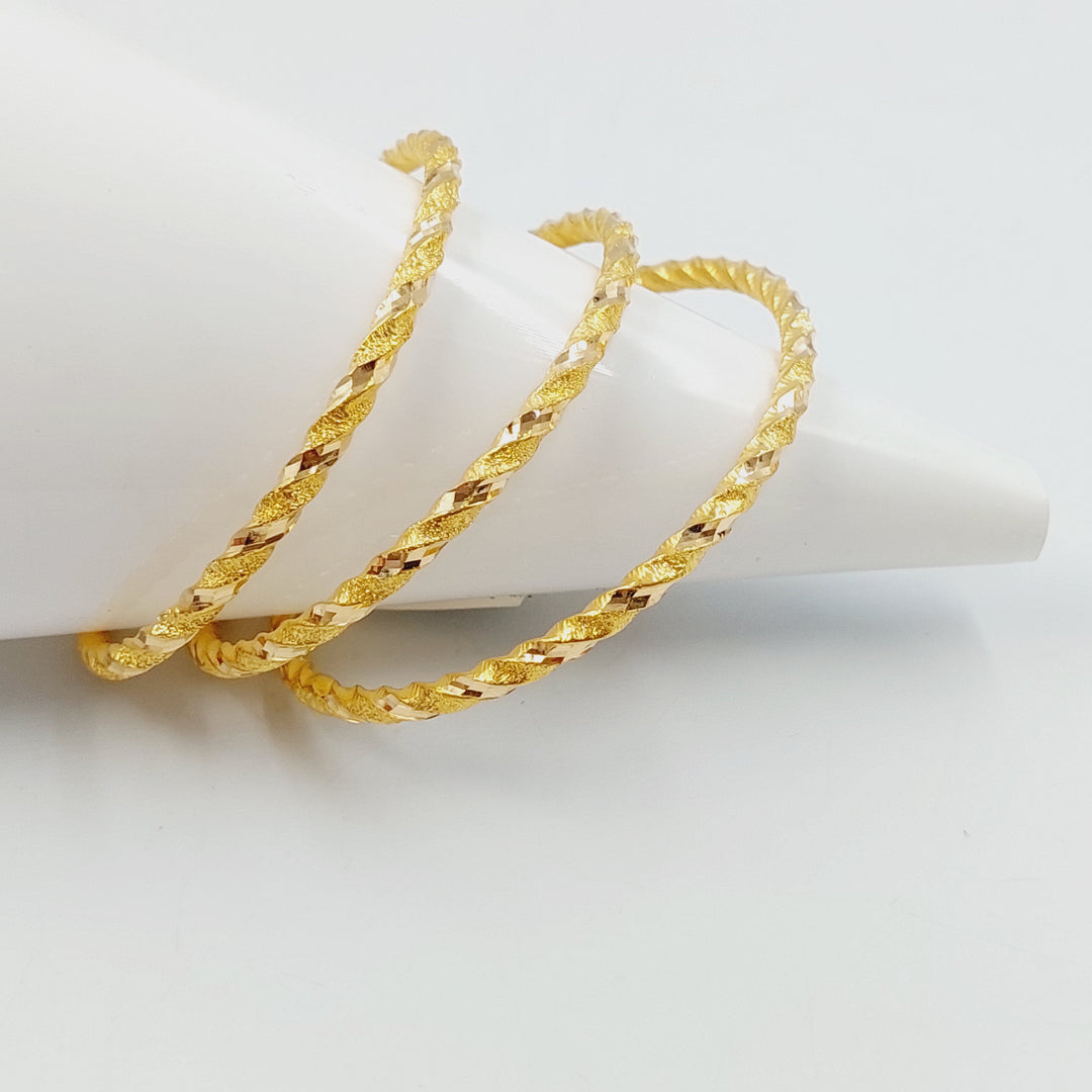 21K سحبة جدل مفرغ-مجوهرات الشيخ سعيد-Saeed Jewelry 