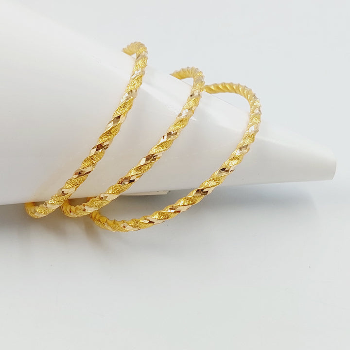 21K سحبة جدل مفرغ-مجوهرات الشيخ سعيد-Saeed Jewelry 