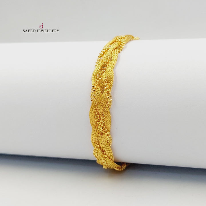 21K Gold Fancy Bracelet by Saeed Jewelry - Image 2