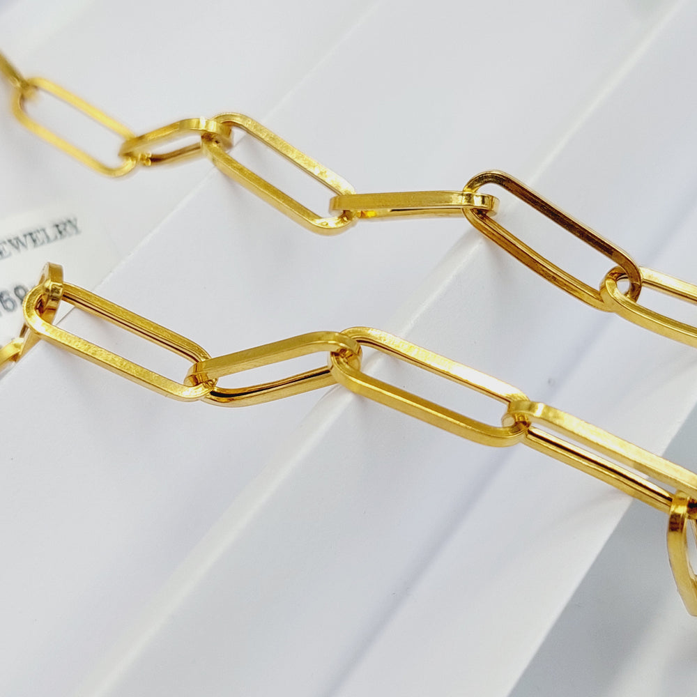 (5mm) Paperclip Chain 65cm | 25.60" Made Of 21K Yellow Gold by Saeed Jewelry-30713