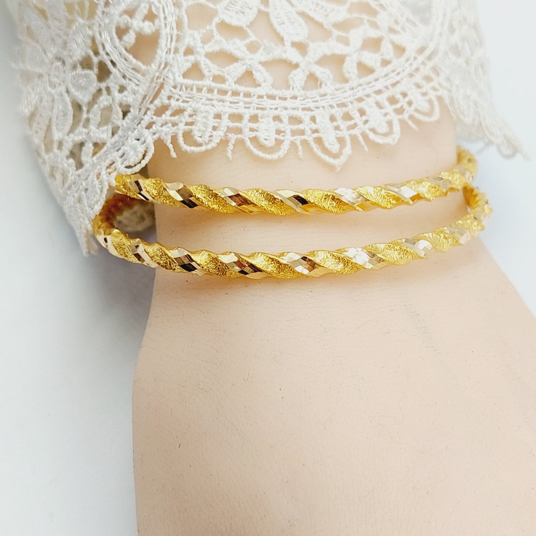 21K سحبة جدل مفرغ-مجوهرات الشيخ سعيد-Saeed Jewelry 