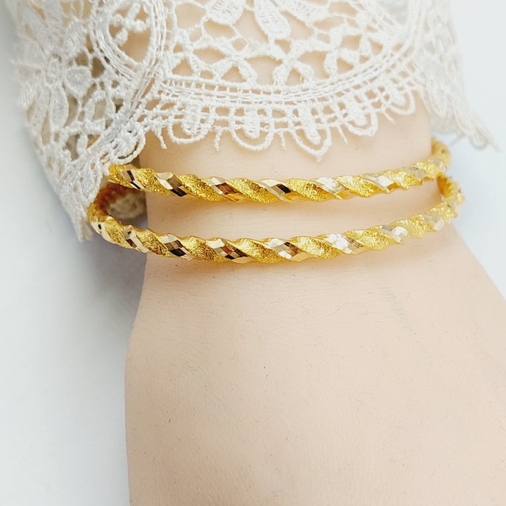 21K سحبة جدل مفرغ-مجوهرات الشيخ سعيد-Saeed Jewelry 