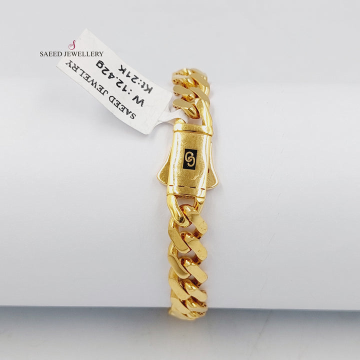 21K اسوارة جنزير اكسترا-مجوهرات الشيخ سعيد-Saeed Jewelry 