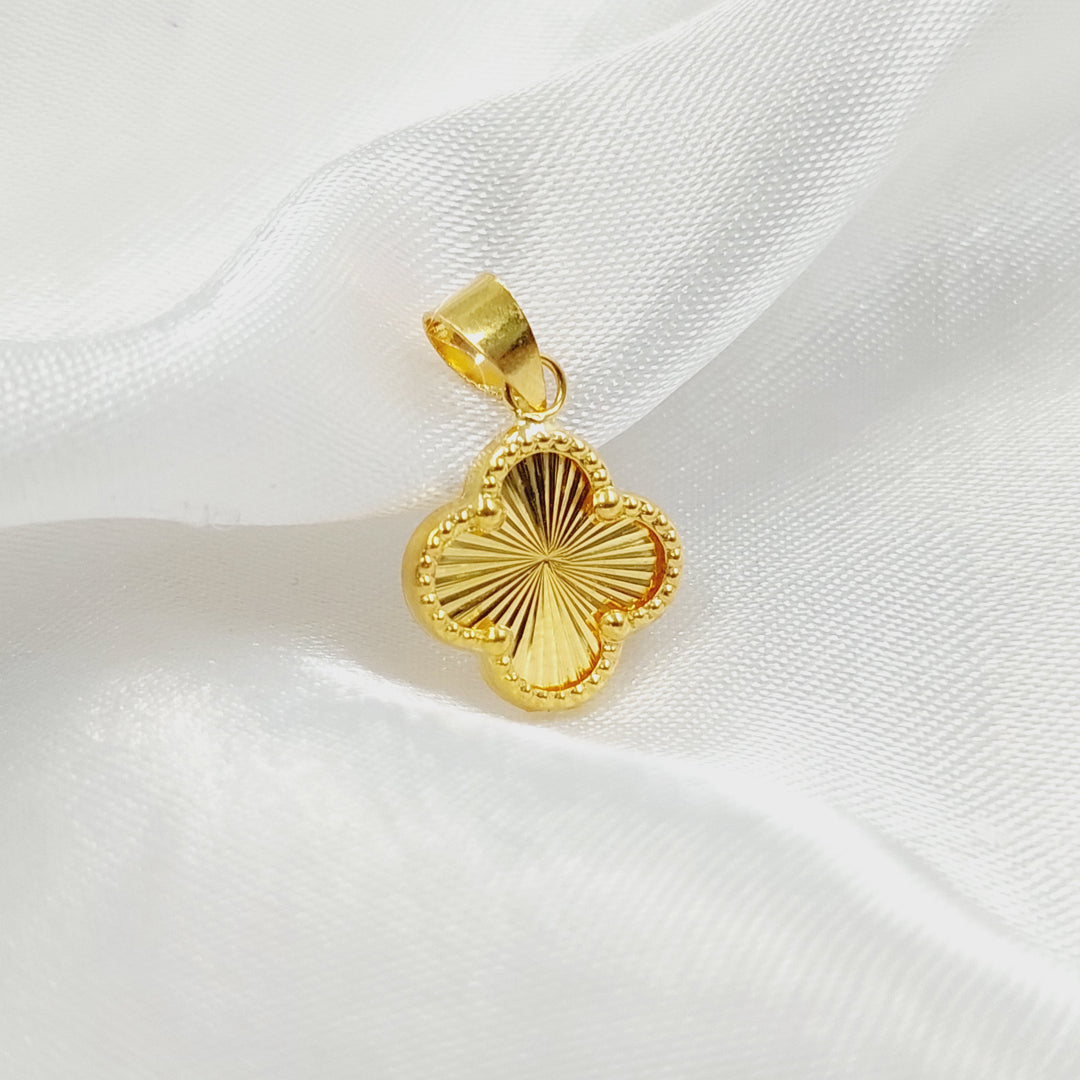 Clover Pendant Made of 18K Gold by Saeed Jewelry 