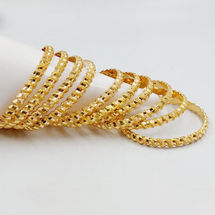 21K Gold Bahraini Bangle by Saeed Jewelry - Image 1