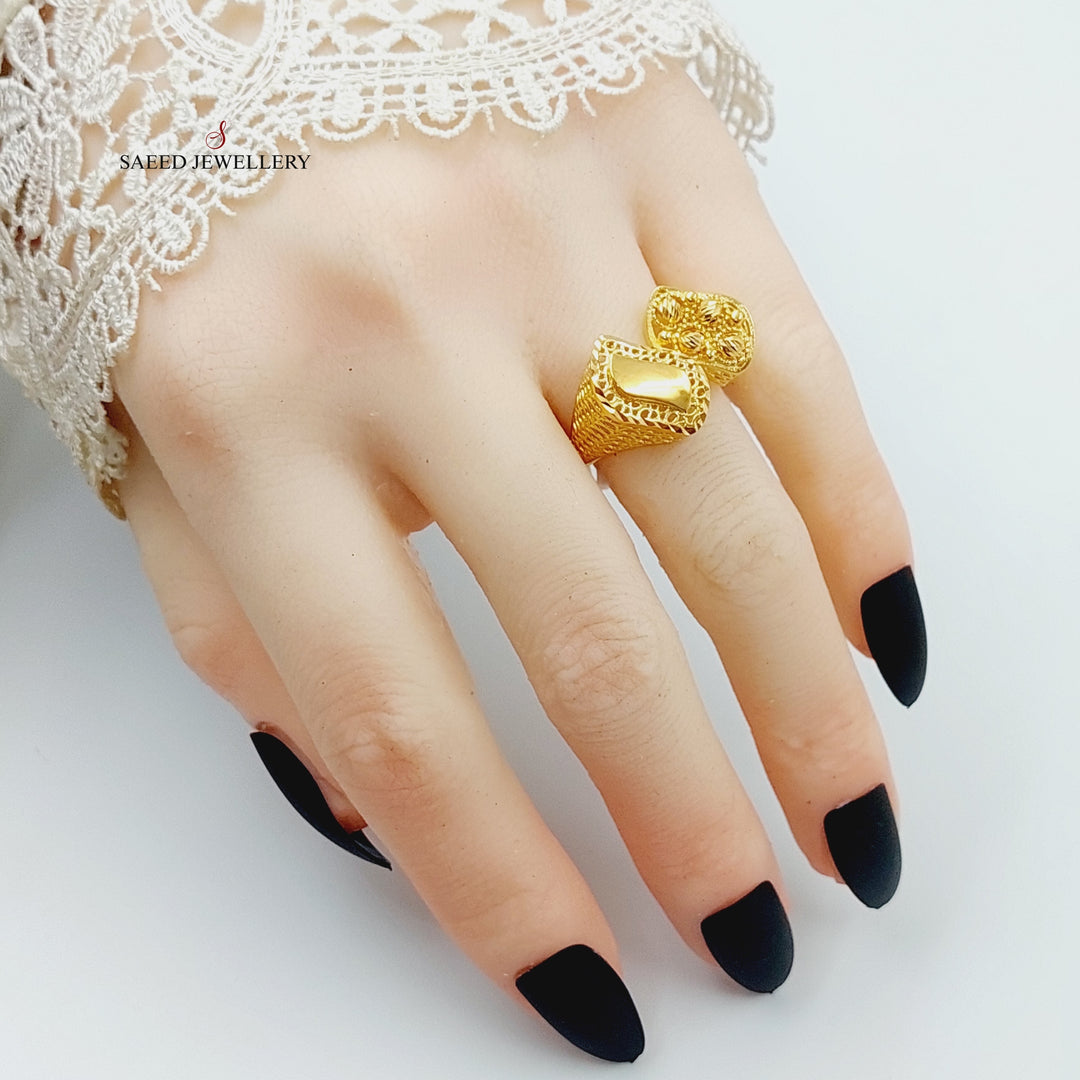 21K Gold Tears Ring by Saeed Jewelry - Image 5