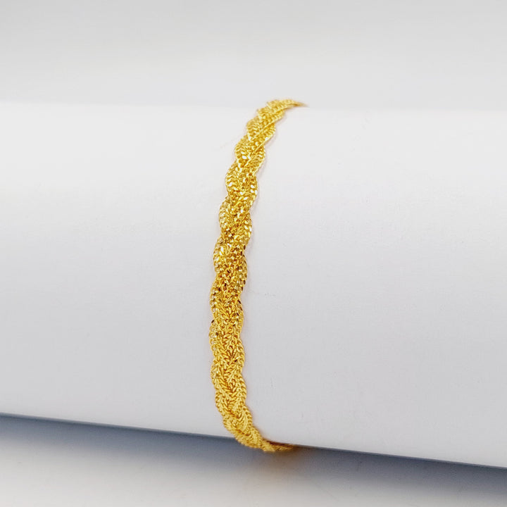 21K Gold Fancy Bracelet by Saeed Jewelry - Image 3