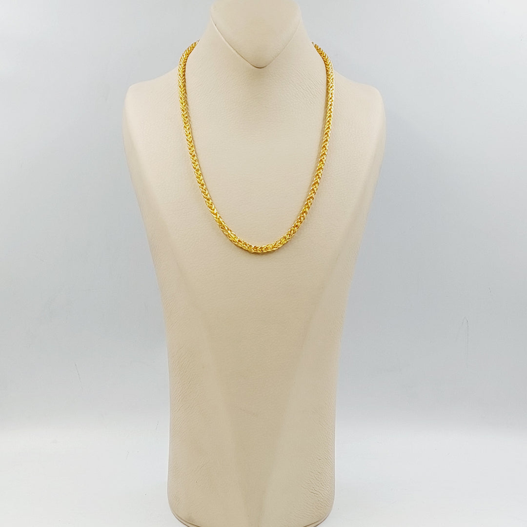 21K Gold 5mm Franco Chain by Saeed Jewelry - Image 8