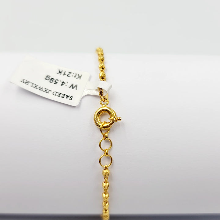 Balls Bracelet Made of 21K Gold by Saeed Jewelry 